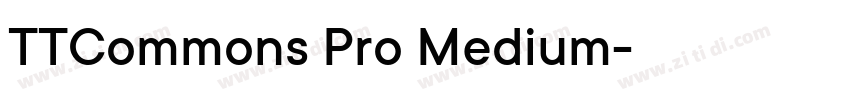 TTCommons Pro Medium字体转换